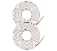 Cabilock 2Pcs Self-Adhesive Caulk Strip Skirting Board Tape 3Cm Width 5M Length Beige for Wall Baseboard Decoration and Bathroom Toilet Sealing