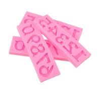 Cabilock 2pcs Silicone Number Mold for Baking and Crafting Fondant Cake Decorating Molds for DIY Chocolate Candy Polymer Clay and Plaster Crafts and Detailed Design