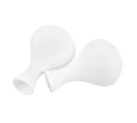 Cabilock 2Pcs Small White Ceramic Bud DIY Paintable Novelty Oriental Ginger Jar Style for Home Wedding Table Centerpieces and Dry Flower Decor
