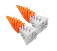 Cabilock 2Pcs Spiral Cone Fidget Printed Impossible Pyramid Desk Sculpture Unique Decor for Home and Office and Easy to Clean Fidget Cone