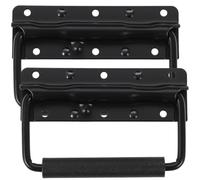 Cabilock 2pcs Spring Loaded Case Handles Heavy Duty Iron Metal Handles with Ergonomic Design Stable Folding for Toolbox and Cabinet