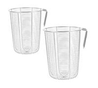 Cabilock 2pcs Stainless Steel Chopstick Holder with Utensil Basket for Kitchen Counter Dishwasher Safe Rust-resistant Storage Rack with Dedicated Slots for Chopsticks and Spoons and