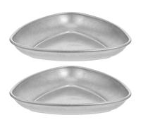 Cabilock 2pcs Stainless Steel Coffee Bean Dosing Cups with Vintage Style, Precise Espresso Brewing and Consistent Results, for Roasting and Retail Coffee Making, Silver Bean Measuring Trays