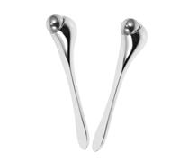 Cabilock 2pcs Stainless Steel Cooling Eye Massage Stick for Dark Circles Depuffing Anti-wrinkle Skincare Tool for Women Facial Serum Applicator