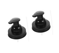 Cabilock 2pcs Stainless Steel Lotion Dispenser Pump Head for Mason Jar Easy Install Replacement Bottle Pump Lid Hand Press for Soap Shampoo and Liquid Bottles