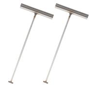 Cabilock 2Pcs Stainless Steel Manhole Cover Hook T Handle for Lifting Roller Shutter Doors Trampoline Springs Manhole Covers Heavy Duty Hook for Various Applications
