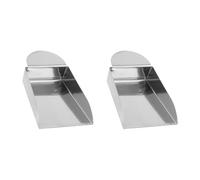 Cabilock 2pcs Stainless Steel Small Shovels Jewelry DIY Shovel Silver Lightweight Beads Organizer Collecting Jewelry Props