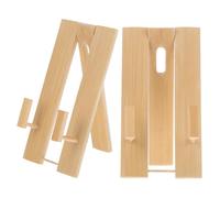 Cabilock 2pcs Stand: Traditional Chinese/Japanese Stand - Bamboo Showcase Holder in Tea Rooms and Artistic Settings