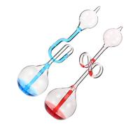 Cabilock 2pcs Temperature Sensitive Thinking Hand Boiler Glass Hourglass for Home Office Decor Creative Perpetual Motion Science with Artistic Energy Transfer Stylish Temperature for Living