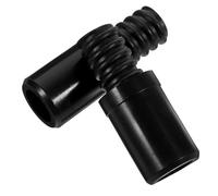 Cabilock 2Pcs Threaded Tip Replacement for Mop Handle Pole Adapter Plastic Screw Connectors with Rivet Design Secure and Stable Fit for Broom and Telescopic Extension Poles Black