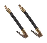 Cabilock 2PCS Tire Inflator Extension Tubes High-Pressure Quick-Inflation Hose with Clip Connector for Car Air Compressor Compatible with Tire Pumps and Compressors