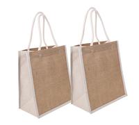 Cabilock 2pcs Tote Bag Party Burlap Grocery Reusable Shopping Bag The Events Messenger Favor Large Tote Bags Reusable Bags Reusable Tote Shopping Bag Beach Tote Bag Shopping Bags Linen