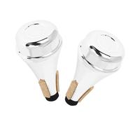 Cabilock 2pcs Trumpet Practice Mute Straight Lightweight Portable for Beginners Students Home Indoor Use