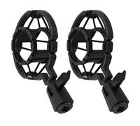 Cabilock 2pcs Universal Microphone Shock Mount Holder Clip for Studio Condenser Mics 1.77-1.97 Inch Diameter Anti-vibration Mic Frame Compatible with Stand Accessories