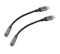 Cabilock 2pcs Usb-c to Headphone Adapter Cable Type- Converter for Smartphones Compact Aux Jack with Sound Compatible with USB to Audio Devices