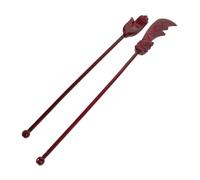 Cabilock 2pcs Vintage Carved Sticks for Buddhist Rituals Altars Tool Supplies for Temples and Ceremonies and Easy to Maintain Buddhist Artifacts