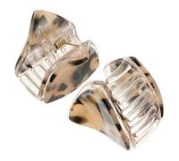 Cabilock 2Pcs Vintage Tortoise Shell Cat Ear Hair Claw Clips for Women Non-slip Hair Jewelry Accessories for Bath Makeup Travel and Everyday Use