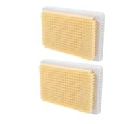 Cabilock 2pcs Wall Mounted Back Scrubber Exfoliating Shower Bath Massage Pad for Men Women Strong Adhesion Easy Installation Effortless Independent Back Cleaning Bathroom Accessory