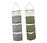 Cabilock 2pcs Waterproof Hanging Storage Bags for Room Organization Wall-mounted Mesh Pouches for over Door Wall Tidy Storage