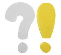 Cabilock 2pcs Weatherproof Car Antenna Toppers Cute Question Symbol Roof Decorations Easy Installation Auto Accessories for Cars Suvs Trucks Unique Road Presence Enhancers