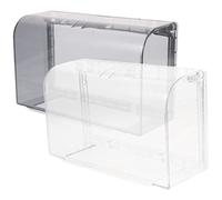 Cabilock 2pcs Weatherproof Outlet Cover Weatherproof Enclosure Self-Adhesive Dual Slot Electrical Receptacle Protector for Bathroom Kitchen