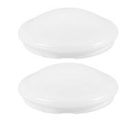 Cabilock 2pcs White Pet Dome Ceiling Light Shade Cover for Flush Mount Light Fixtures, Versatile and Reusable Lamp Shade Suitable for Balconies and Kitchens, Simple Elegant Design