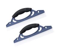 Cabilock 2Pcs Window Squeegee for Shower Doors and Glass Cleaning Ergonomic Soft Blade Design Sturdy Construction for Home Car and Motorhome Windshield Cleaning Tool