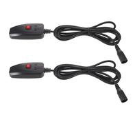 Cabilock 2pcs Wired Fog Machine Signal Controller 3-pin Interface, Stable Plastic Remote Activation Device for Stage Lighting Effects and Festival Party Use