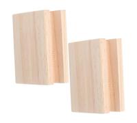 Cabilock 2pcs Wood Furniture Risers for Bed Frame and Home Appliances, Heavy Duty Bed Lifters with Anti-slip Feature, for Raising Tables and Sofas