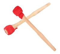 Cabilock 2Pcs Wood Handle Gong Drum Sticks Percussion Mallets Lightweight Rhythm Sticks for Beginner Percussionists and Musical Instruments