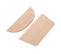 Cabilock 2pcs Wooden Dough Scraper Thickened Design Multipurpose Pastry Cutter for Baking Dough Cutting Scraping Pizza Crust Sectioning Home Kitchen Tools