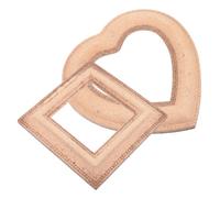 Cabilock 2pcs Wooden Photo Frame European Style Baroque Picture Frame Desktop Photo Props for Party Rustic