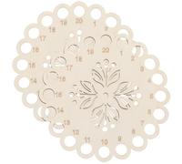 Cabilock 2pcs Wooden Thread Winding Plates Hollow Embroidery Floss Organizer Cross Stitch Thread Holder for Sewing Craft DIY Portable Sorting Tool