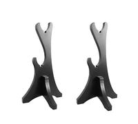Cabilock 2pcs Wooden Wand Display Stand Two-tier Design Prop Holder for Swords and Wands for Collectors and Cosplay