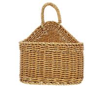 Cabilock 2pcs Woven Storage Basket Hanging Basket for Kitchen Capacity Kitchen Storage Box with Pastoral Style Ginger and Garlic Organization