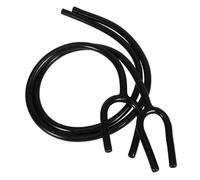 Cabilock 2pcs Y Shaped Black PVC Medical Stethoscope Tubing Replacement Lightweight Flexible Spare Cardiology Accessory for Pediatric Clinical Use Fit Healthcare Equipment