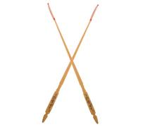Cabilock 2pcs Yangqin Dulcimer Mallets Sticks Hammer Accessories with Redwood Handle and Grape Pattern for Performance and Practice on Chinese Stringed Instruments
