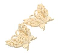 Cabilock 2pcs Zinc Alloy Butterfly Cabinet Knobs Decorative Drawer Pulls for Dresser Wardrobe Closet Vintage Style Handles for Living Bedroom Bedside Tables