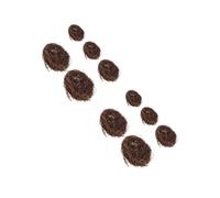 Cabilock 2sets 5pcs Artificial Bird Nest Ornaments Vivid Twig Design for Easter Decor Home Decoration Chic Faux Bird Nests for Garden Courtyard Office Realistic 5pcs*2