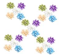 Cabilock 2sets Hair Flower Pins Compact Fake Lilac Flowers Diy Accessories for Clothing Jewelry 200pcs*2
