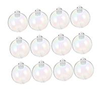 Cabilock 2sets Xmas Tree Ball Decorations Christmas Ornament Balls Pearlescent Baubles for Festive Home Decor 12pcs*2