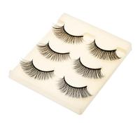 Cabilock 3 Pairs False Eyelashes Cat Eye Lashes Natural Strip Faux Eyelashes for Makeup Soft Wispy Lashes Pre Glued