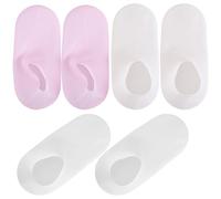 Cabilock 3 Pairs Silicone Foot Care Socks for Family Use with Lotion Absorbing and Leak-Proof Features Moisturize and Protect Feet at Home or Salon to Prevent Cracking and Dryness