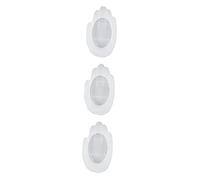 Cabilock 3 pcs Epoxy Mold Jewelry Organizer Tray soap case Tray Casting Mould Palm Hand Trinket Dish Resin molds Silicone Organizer Storage soap Oval Silica Gel White Candlestick