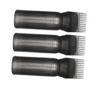 Cabilock 3 Pcs Root Comb Applicator Bottle 160ml Portable Hair Oil Applicator with Graduated Scale, Elegant and Simple Black Pp Bottles for Salon or Home Use