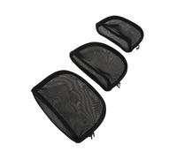 Cabilock 3 Pcs Transparent Net Yarn Cosmetic Organizer Bags Lightweight Portable Makeup Storage Pouches for Women Travel-Friendly Toiletry and Brush Holder S