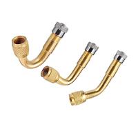 Cabilock 3 Pcs Tyre Extension Adapter with Angle Lengthen Valve Stems for Car Truck Motorcycle Rv Resistant Durable Design for Easy Pump Access
