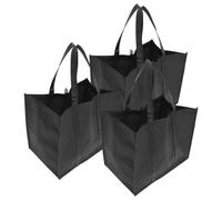 Cabilock 3 pieces reusable shopping bag made of non-woven fabric, large foldable carry bag for food and everyday items, lightweight and easy to clean for shopping