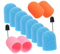 Cabilock 3 Sets of Electric Nail Drill Caps for Personal Use, Lightweight and Portable Design with Sturdy Sand Blast Material, Professional Nail Grinding and Polisher Caps for Manicure