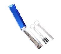 Cabilock 3 Sets Stainless Steel Cleaning Brush with Ergonomic Handle for Precise and Carbon Dirt Removal Heavy Duty Silver Tools for Motorcycle Atv Repair